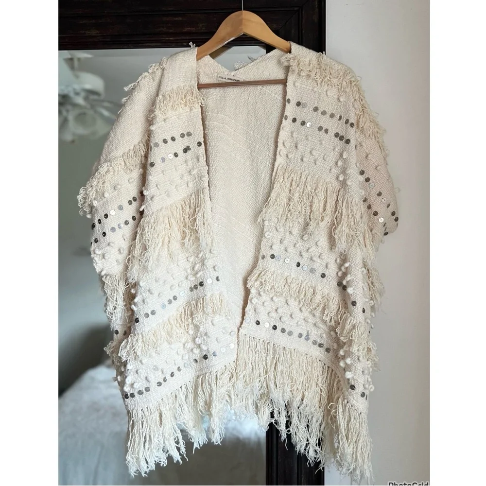 Ulla Johnson X Revolve Bennie Wrap Fringe Boho One Size